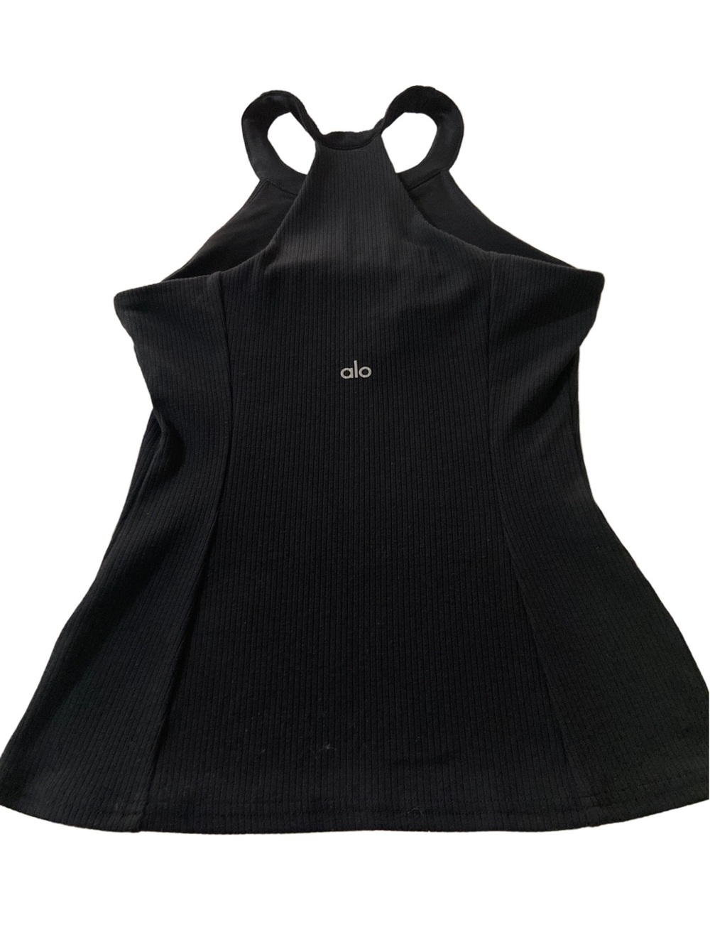ALO Yoga High Neck Ribbed Tank - Black - Full Length - Small - Picture 11 of 11